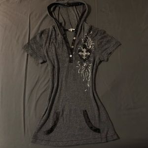 Sold - Miss me Henley hooded top